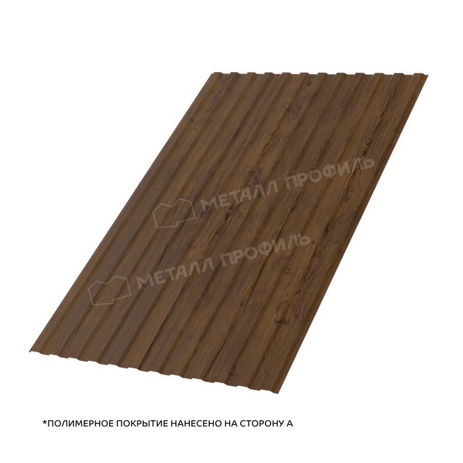 Профлист МЕТАЛЛ ПРОФИЛЬ МП-10х1100-A (ECOSTEEL_T_Д-01-ЗолотойДуб-0,5)
