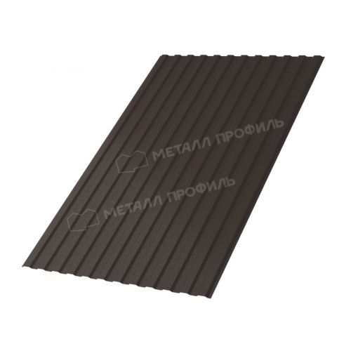 Профлист МЕТАЛЛ ПРОФИЛЬ МП-10х1100-A (VALORI-20-DarkBrown-0,5)