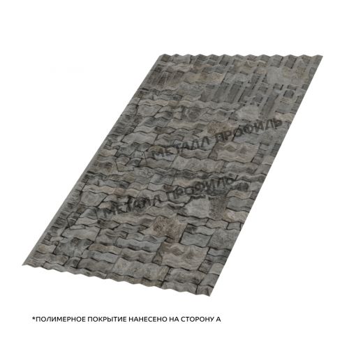 Профлист МЕТАЛЛ ПРОФИЛЬ МП-18x1100-A (ECOSTEEL-01-БелыйКамень-0,5)