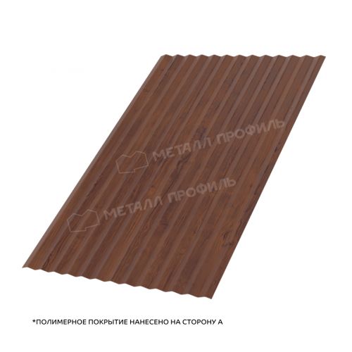 Профлист МЕТАЛЛ ПРОФИЛЬ МП-18x1100-A (ECOSTEEL-01-МореныйДуб-0,5)