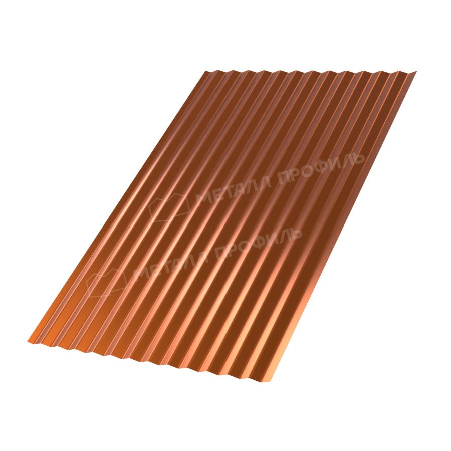 Профлист МЕТАЛЛ ПРОФИЛЬ МП-18x1100-B (AGNETA_Д-20-Copper-0,5)