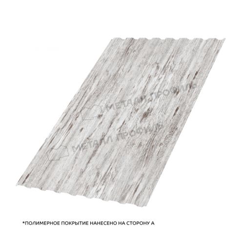 Профлист МЕТАЛЛ ПРОФИЛЬ МП-20x1100-A (ECOSTEEL_MA-01-Беленый Дуб-0,5)