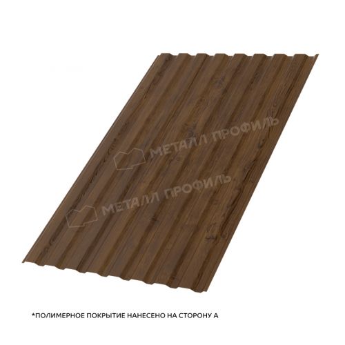 Профлист МЕТАЛЛ ПРОФИЛЬ МП-20x1100-A (ECOSTEEL_T-01-ЗолотойДуб-0,5)