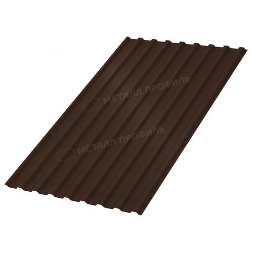 Профлист МЕТАЛЛ ПРОФИЛЬ МП-20х1100 (VALORI-20-Brown-0.5)