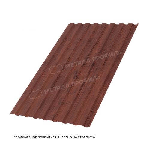 Профлист МЕТАЛЛ ПРОФИЛЬ МП-20х1100-A (ECOSTEEL-01-Античный Дуб-0,5)