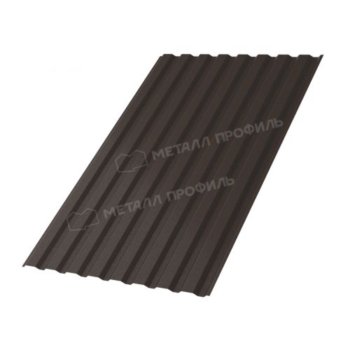 Профлист МЕТАЛЛ ПРОФИЛЬ МП-20х1100-A (VALORI-20-DarkBrown-0,5)