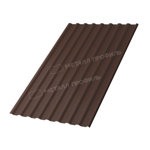 Профлист МЕТАЛЛ ПРОФИЛЬ МП-20х1100-R (VALORI-20-Brown-0,5)