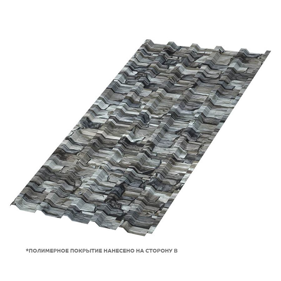 Профлист МЕТАЛЛ ПРОФИЛЬ МП-35x1035-B (ECOSTEEL-01-БелыйКамень-0,5)