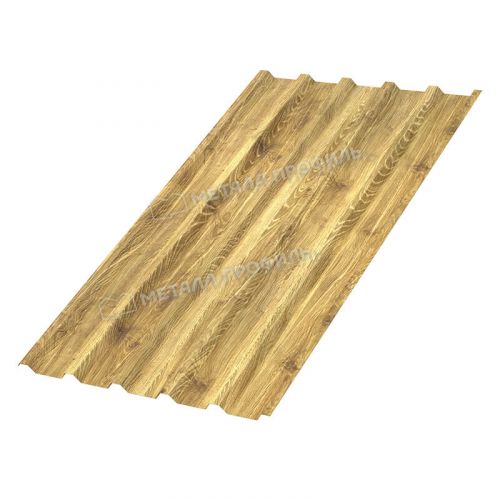 Профлист МЕТАЛЛ ПРОФИЛЬ МП-35х1035 (ECOSTEEL_MA-01-ЗолотойДуб-0.5)