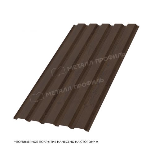 Профлист МЕТАЛЛ ПРОФИЛЬ МП-35х1035-A (ECOSTEEL_MA_Д-01-МореныйДуб-0,5)