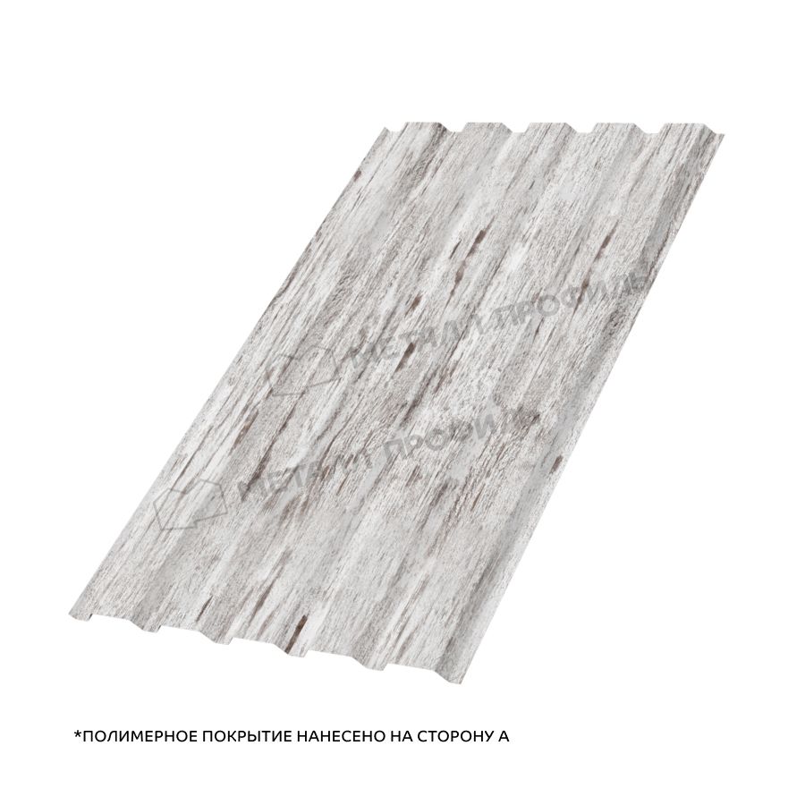 Профлист МЕТАЛЛ ПРОФИЛЬ МП-35х1035-A (ECOSTEEL_MA-01-Беленый Дуб-0,5)