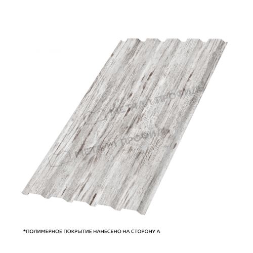 Профлист МЕТАЛЛ ПРОФИЛЬ МП-35х1035-A (ECOSTEEL_MA-01-Беленый Дуб-0,5)