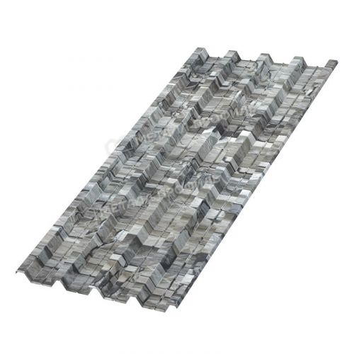 Профлист МЕТАЛЛ ПРОФИЛЬ Н-60х845 (ECOSTEEL-01-БелыйКамень-0.5)