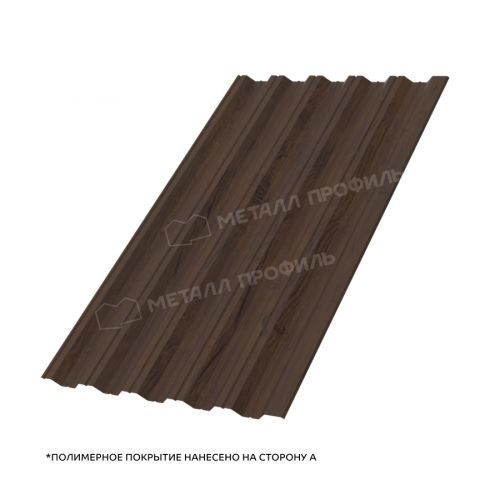 Профлист МЕТАЛЛ ПРОФИЛЬ НС-35x1000-A (ECOSTEEL_MA-01-МореныйДуб-0,5)