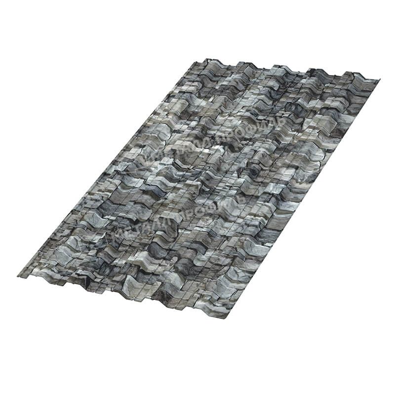 Профлист МЕТАЛЛ ПРОФИЛЬ НС-35х1000 (ECOSTEEL-01-БелыйКамень-0.5)