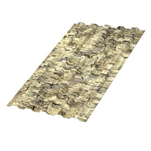 Профлист МЕТАЛЛ ПРОФИЛЬ НС-35х1000 (ECOSTEEL-01-Песчаник-0.5)
