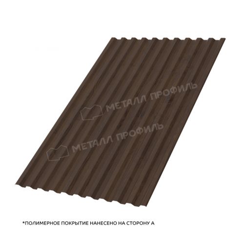 Профлист МЕТАЛЛ ПРОФИЛЬ С-21x1000-A (ECOSTEEL_MA-01-МореныйДуб-0,5)