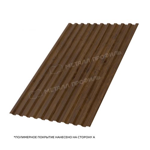 Профлист МЕТАЛЛ ПРОФИЛЬ С-21x1000-A (ECOSTEEL_T-01-ЗолотойДуб-0,5)