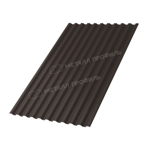 Профлист МЕТАЛЛ ПРОФИЛЬ С-21х1000-A (VALORI-20-DarkBrown-0,5)