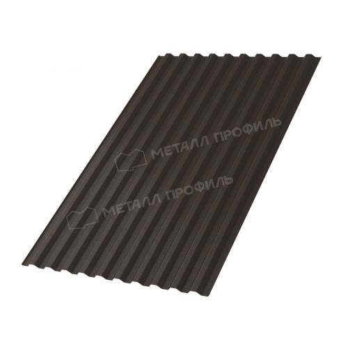 Профлист МЕТАЛЛ ПРОФИЛЬ С-21х1000-B (VALORI-20-DarkBrown-0,5)