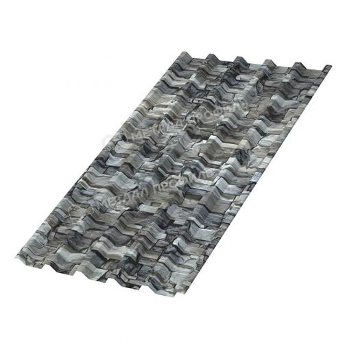 Профлист МЕТАЛЛ ПРОФИЛЬ С-44х1000 (ECOSTEEL-01-БелыйКамень-0.5)