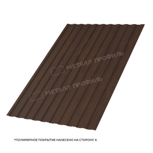 Профлист МЕТАЛЛ ПРОФИЛЬ С-8x1150-A (ECOSTEEL_MA-01-МореныйДуб-0,5)