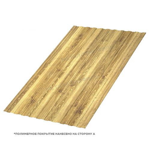 Профлист МЕТАЛЛ ПРОФИЛЬ С-8x1150-A (ECOSTEEL-01-ЗолотойДуб-0,5)