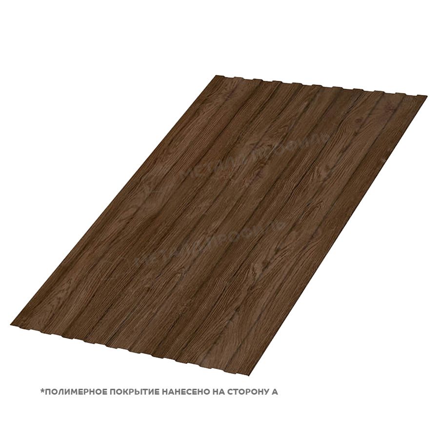 Профлист МЕТАЛЛ ПРОФИЛЬ С-8x1150-B (ECOSTEEL_MA-01-МореныйДуб-0,5)