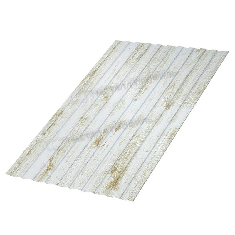 Профлист МЕТАЛЛ ПРОФИЛЬ С-8х1150 (ECOSTEEL_MA-01-Беленый Дуб-0.5)