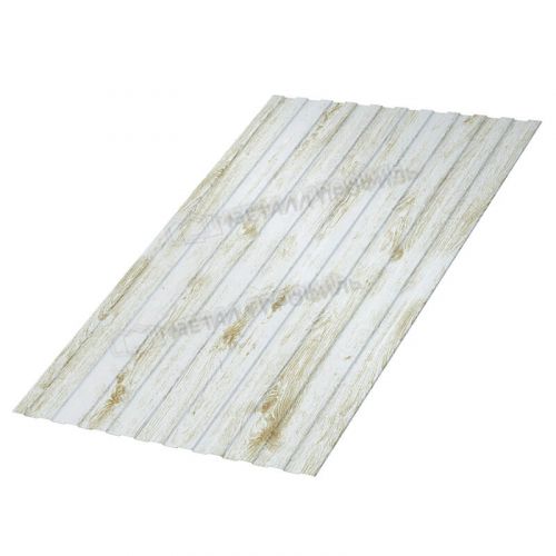 Профлист МЕТАЛЛ ПРОФИЛЬ С-8х1150 (ECOSTEEL_MA-01-Беленый Дуб-0.5)