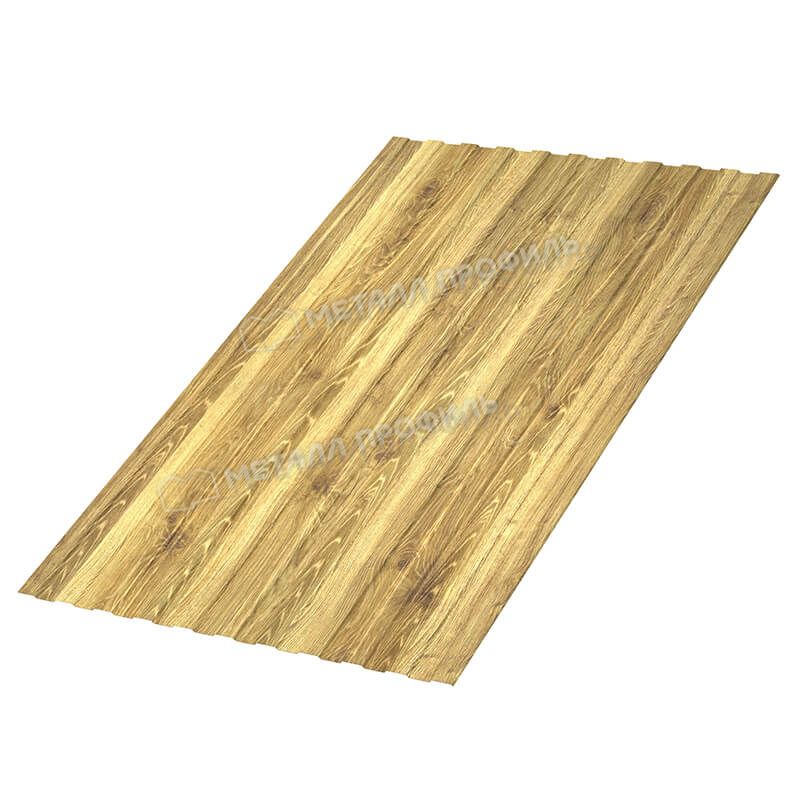 Профлист МЕТАЛЛ ПРОФИЛЬ С-8х1150 (ECOSTEEL_T-01-ЗолотойДуб-0.5)