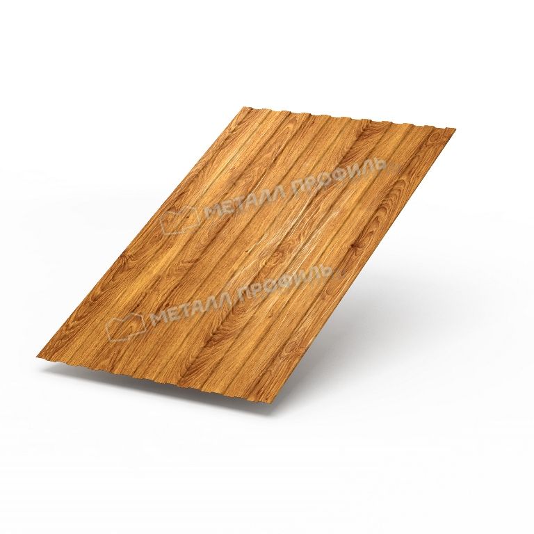 Профлист МЕТАЛЛ ПРОФИЛЬ С-8х1150 (ECOSTEEL_ТД-01-ЗолотойДуб-0.5)