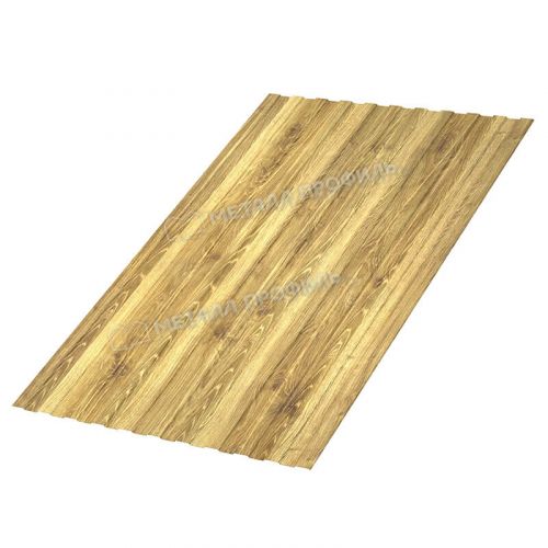 Профлист МЕТАЛЛ ПРОФИЛЬ С-8х1150 (ECOSTEEL-01-ЗолотойДуб-0.5)
