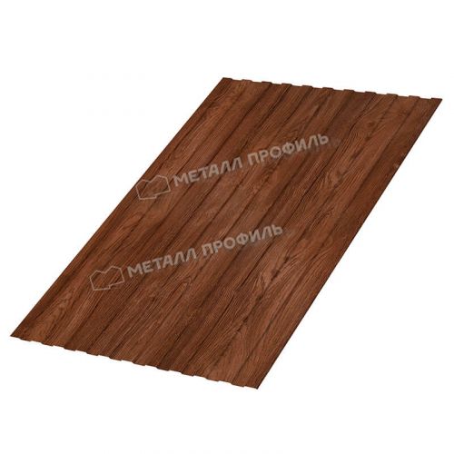 Профлист МЕТАЛЛ ПРОФИЛЬ С-8х1150 (ECOSTEEL-01-МореныйДуб-0.5)