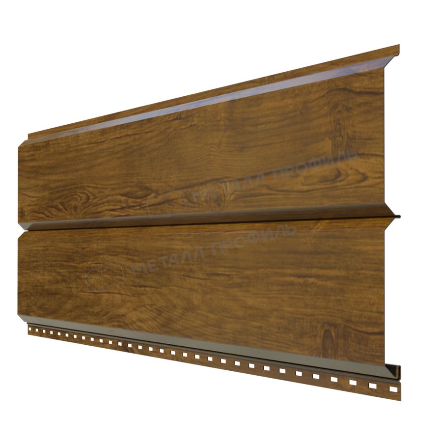 Сайдинг МЕТАЛЛ ПРОФИЛЬ Lбрус-15х240 (ECOSTEEL_MA-01-ЗолотойДуб-0.5)