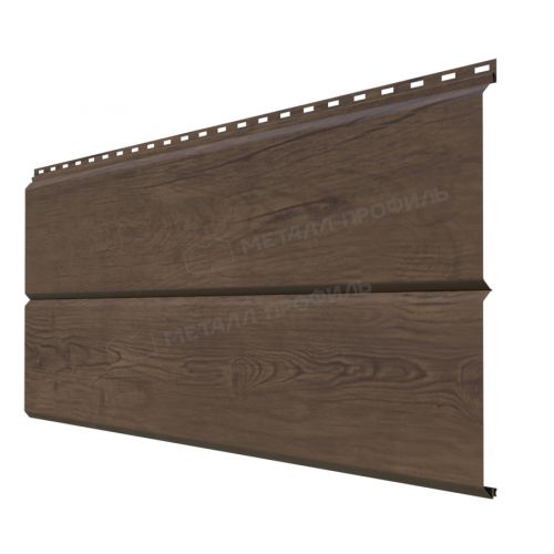 Сайдинг МЕТАЛЛ ПРОФИЛЬ Lбрус-XL-14х335 (ECOSTEEL_MA-01-МореныйДуб-0.5)
