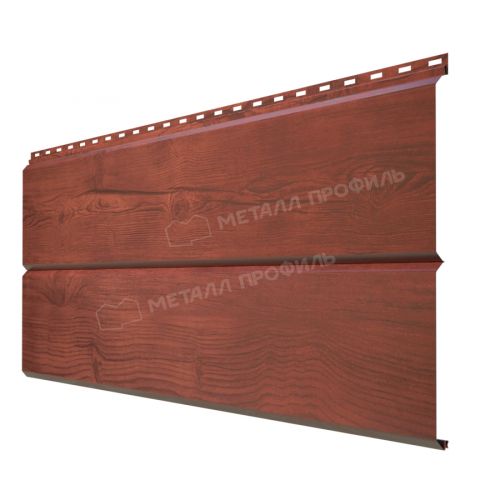 Сайдинг МЕТАЛЛ ПРОФИЛЬ Lбрус-XL-14х335 (ECOSTEEL_MA-12-Античный Дуб-0.45)