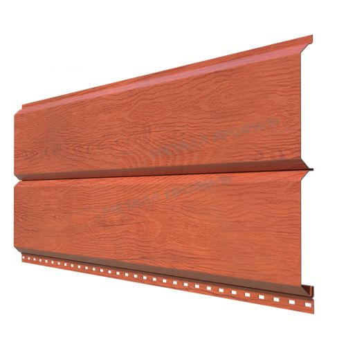 Сайдинг МЕТАЛЛ ПРОФИЛЬ Lбрус-XL-Plus-20х325 (ECOSTEEL_T-12-Дуб-0.45)