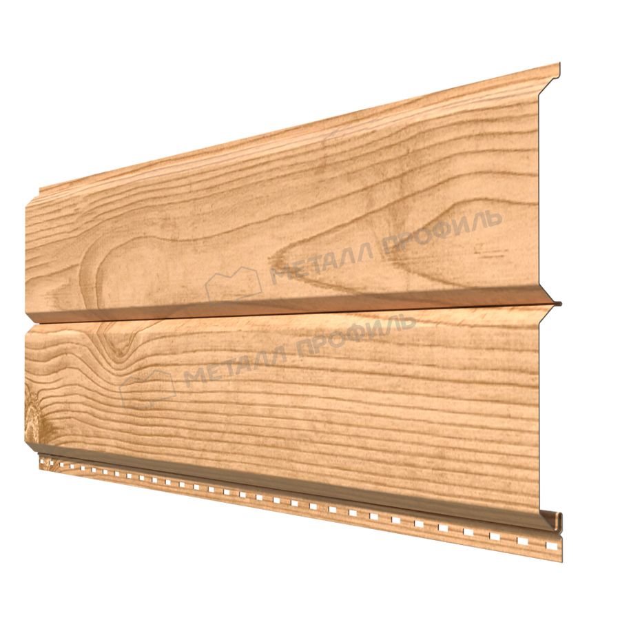 Сайдинг МЕТАЛЛ ПРОФИЛЬ Lбрус-XL-Plus-20х325 (ECOSTEEL-01-Сосна-0.5)