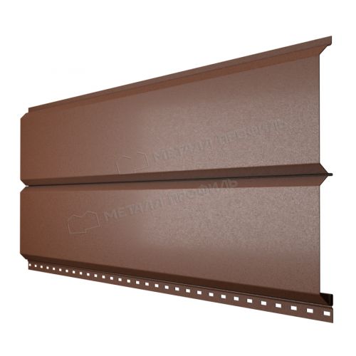 Сайдинг МЕТАЛЛ ПРОФИЛЬ Lбрус-XL-Plus-20х325 (VALORI-20-Brown-0.5)