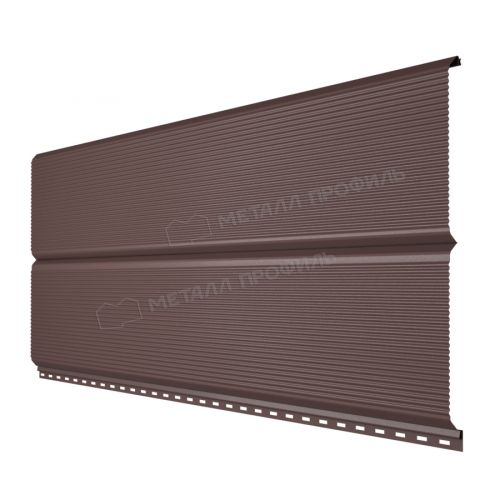 Сайдинг МЕТАЛЛ ПРОФИЛЬ Lбрус-XL-Plus-B-20х325 (VikingMP E-20-8019-0.5)