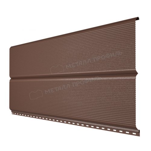 Сайдинг МЕТАЛЛ ПРОФИЛЬ Lбрус-В-15х240 (VALORI-20-Brown-0.5)