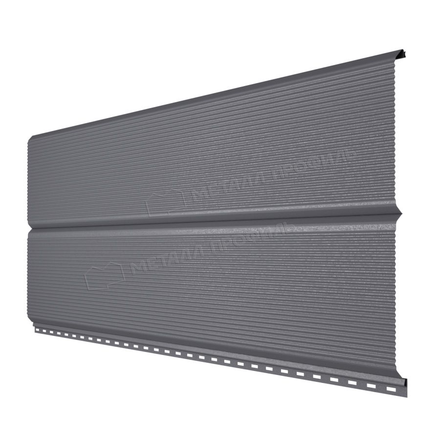 Сайдинг МЕТАЛЛ ПРОФИЛЬ Lбрус-В-15х240 (VALORI-20-Grey-0.5)