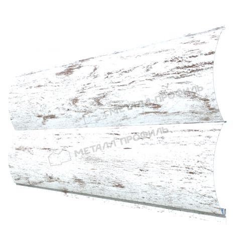 Сайдинг МЕТАЛЛ ПРОФИЛЬ Woodstock-28х330 (ECOSTEEL_MA-01-Беленый Дуб-0.5)