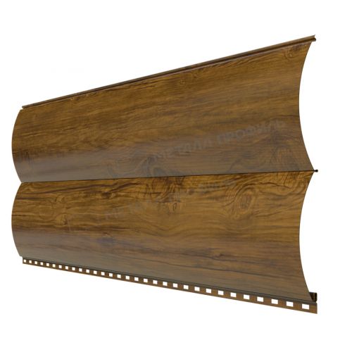 Сайдинг МЕТАЛЛ ПРОФИЛЬ Woodstock-28х330 (ECOSTEEL_T-01-ЗолотойДуб-0.5)