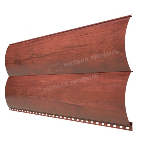 Сайдинг МЕТАЛЛ ПРОФИЛЬ Woodstock-28х330 (ECOSTEEL_T-12-Античный Дуб-0.45)
