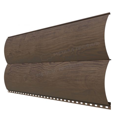 Сайдинг МЕТАЛЛ ПРОФИЛЬ Woodstock-28х330 (ECOSTEEL_МАД-01-МореныйДуб-0.5)