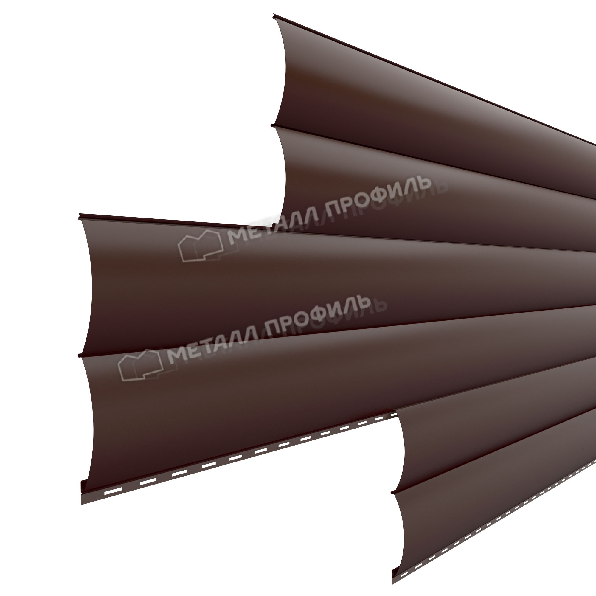 Сайдинг МЕТАЛЛ ПРОФИЛЬ Woodstock-28х330 (VikingMP-01-8017-0.45)