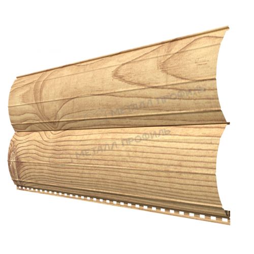 Сайдинг МЕТАЛЛ ПРОФИЛЬ Woodstock-Н-28х330 (ECOSTEEL_MA-01-Сосна-0.5)
