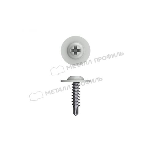 Саморез 4,2х16 RAL 9003 (белый) с прессшайбой